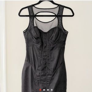 Factory by Erik Hard black satin dress